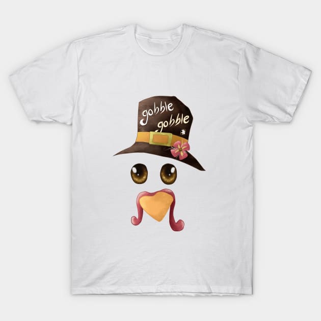 Gobble (Thanksgiving) T-Shirt by KyasSan